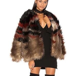 Free People Scarlet Faux Fur Jacket